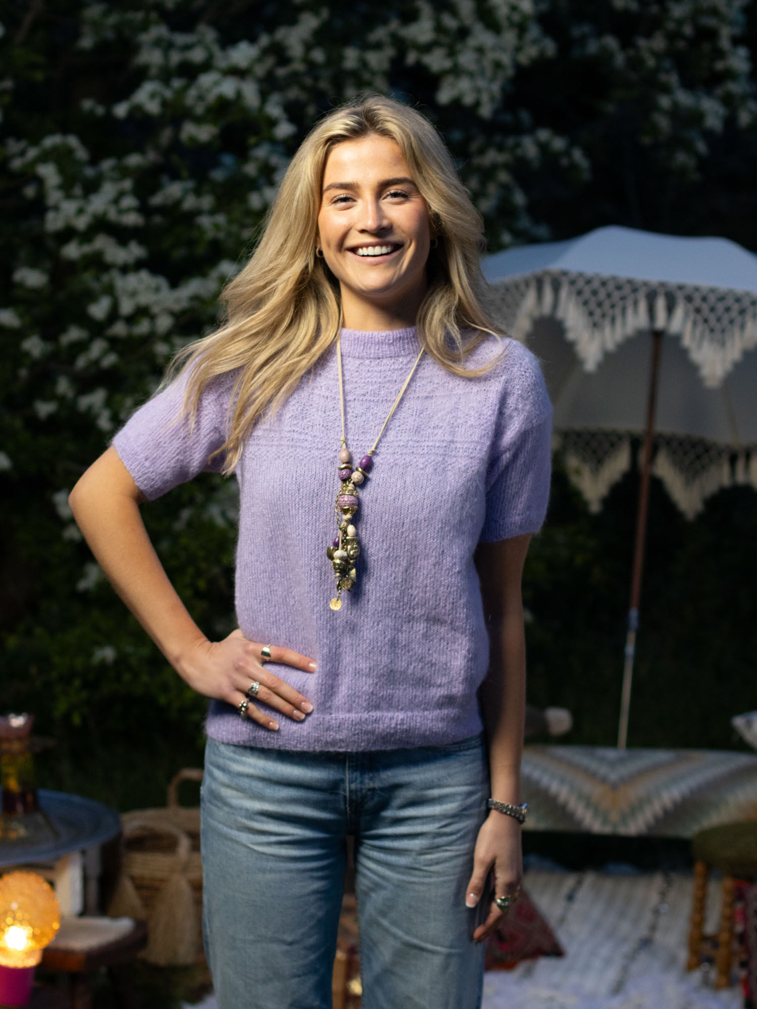 255 496 01 A DG Setesdal Jumper Lys Lavendel 01