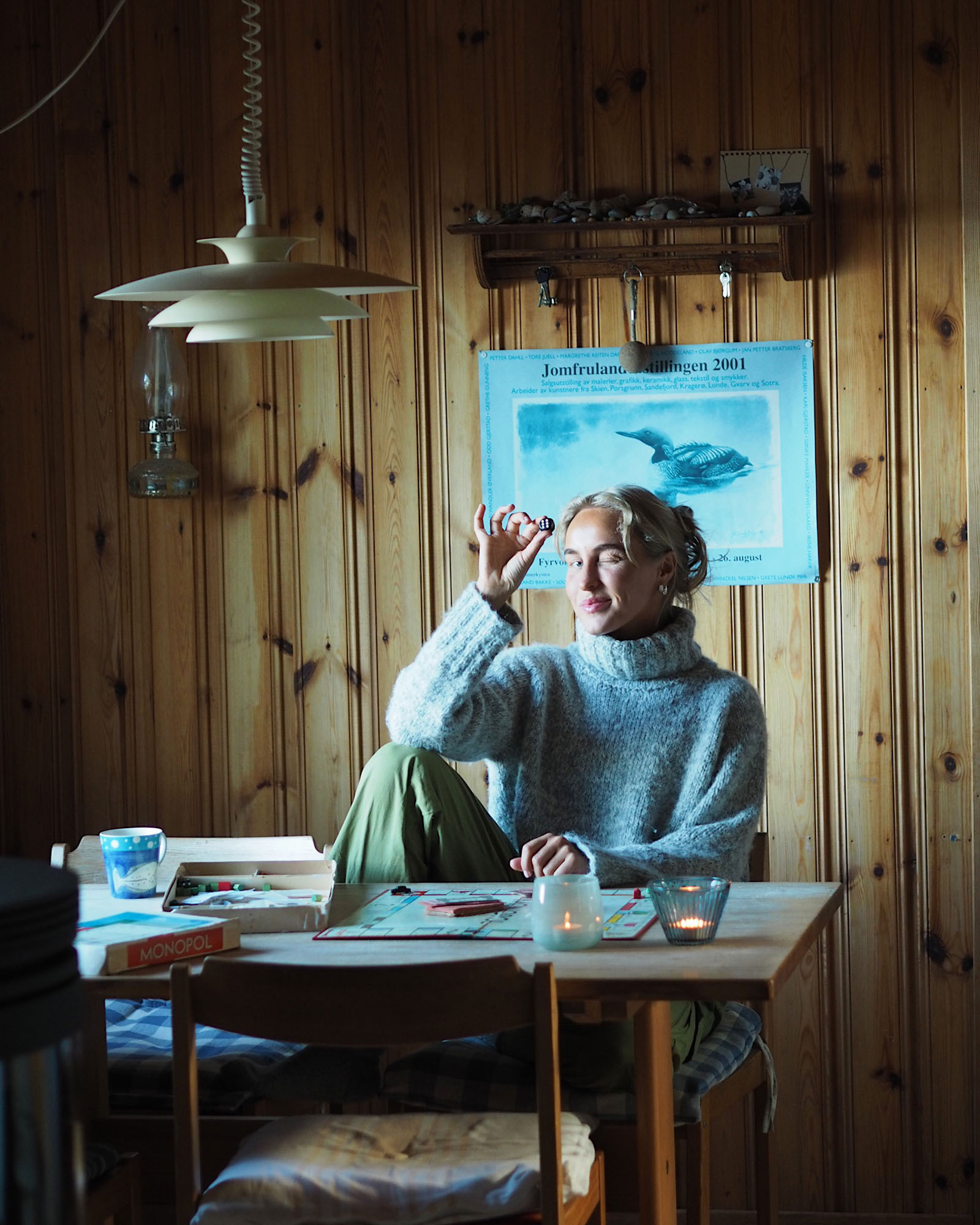 755 OK 06 01 OK Haga Chunky Genser Grå 03