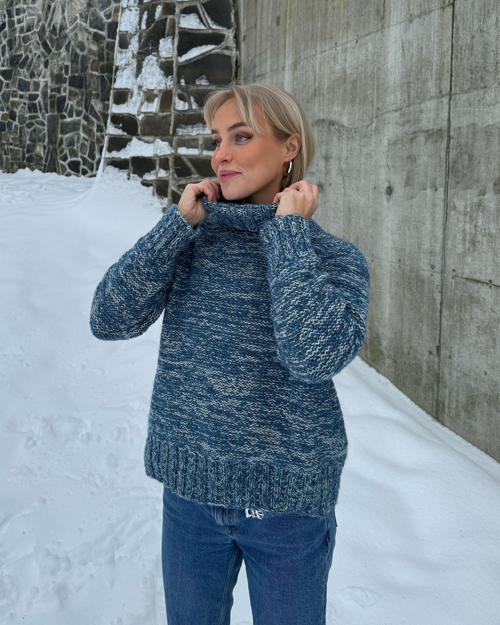 755 OK 06 03 OK Haga Chunky Genser Denim 01
