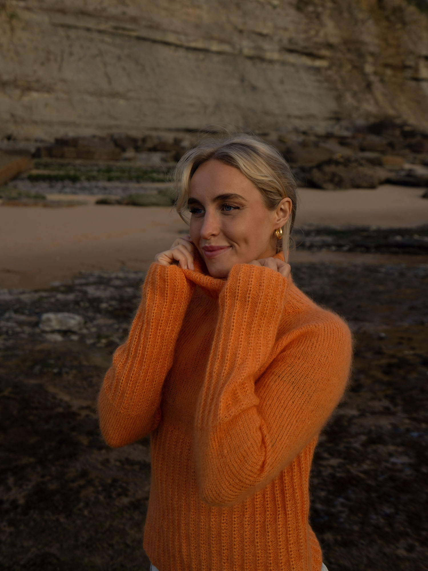 755 OK 07 03 B OK Krogh Bris Genser Honningmelon 01