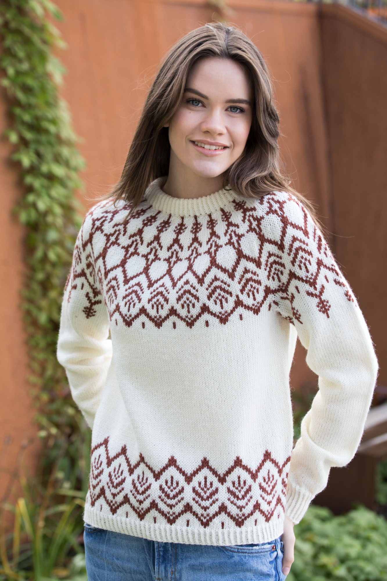 MG11 01 MG Mjuk Longeli Genser Natur 02