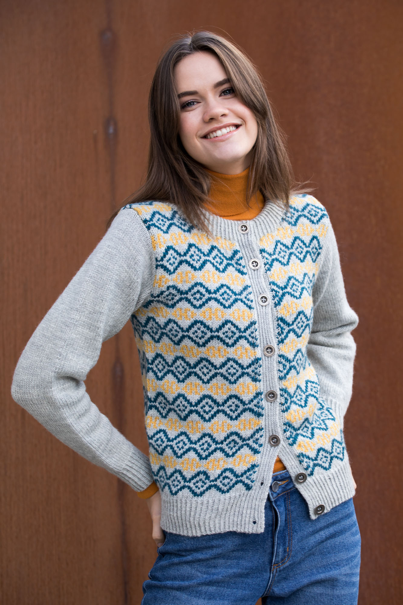 MG11 04 MG Mjuk Flørli Jakke Lys Grå 04