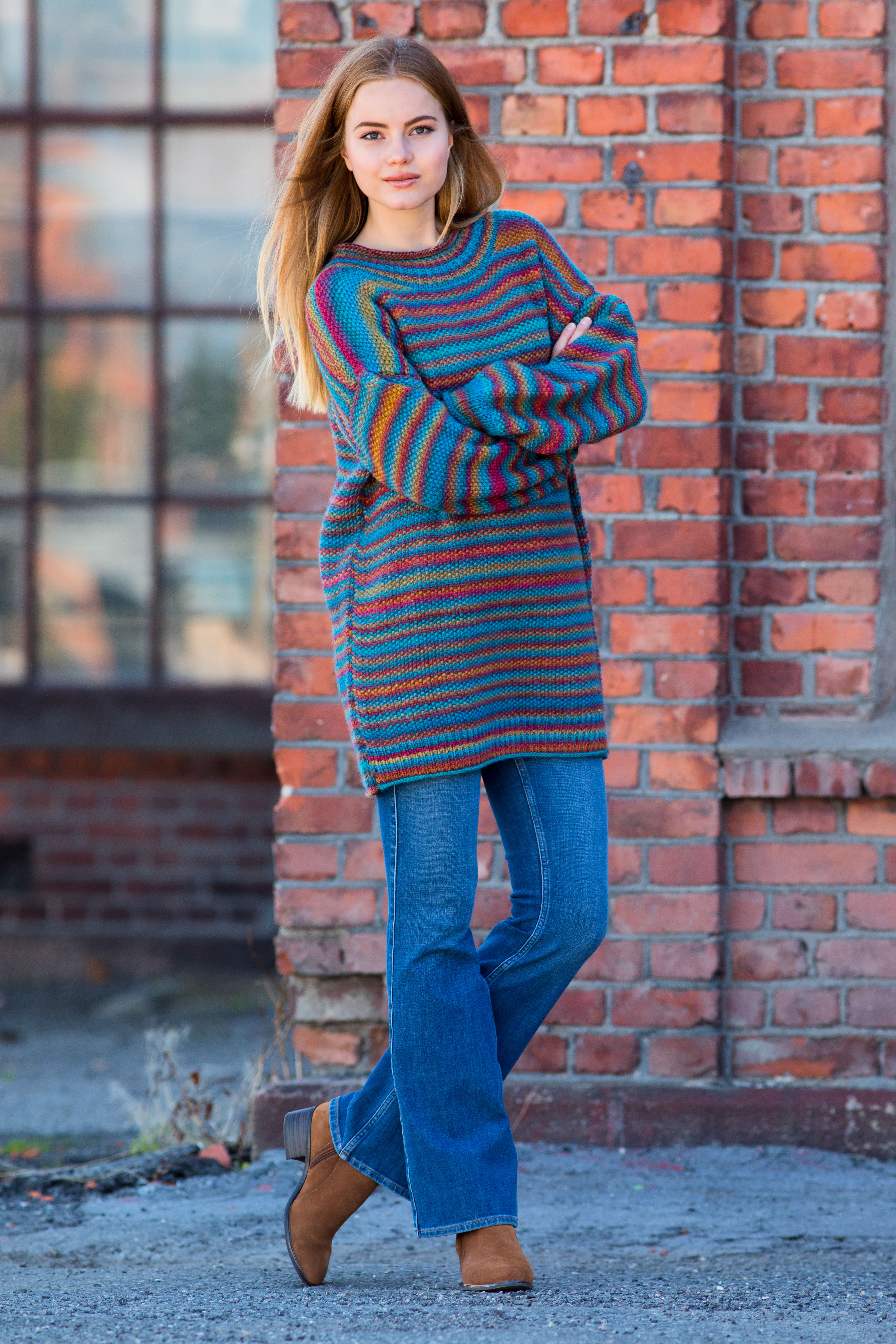 150 277 06 GG Birma Genser Lang Regnbue 02