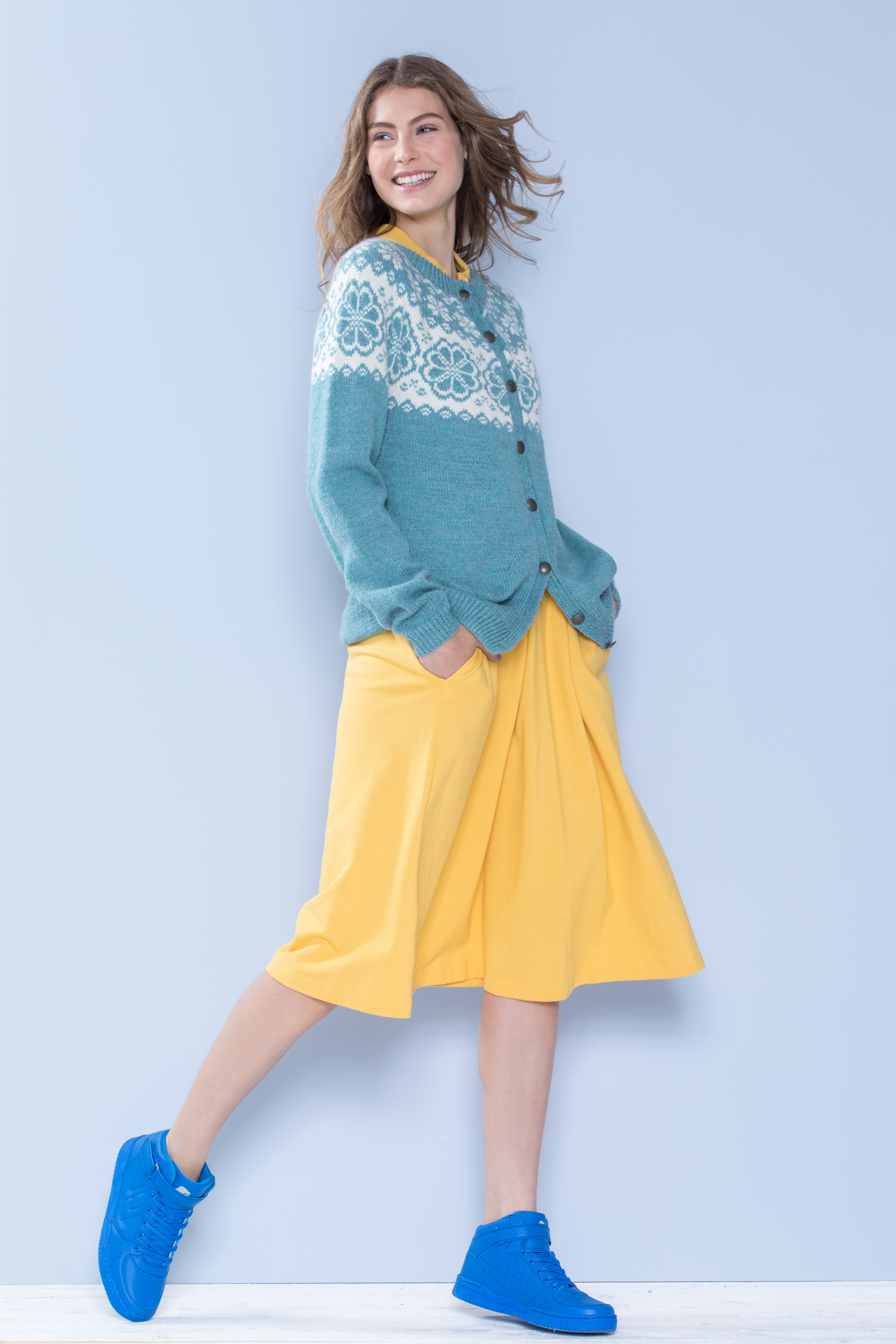 255 382 06 DG Kofte Jakke Q Symre Lys sjøgrønn Natur 01