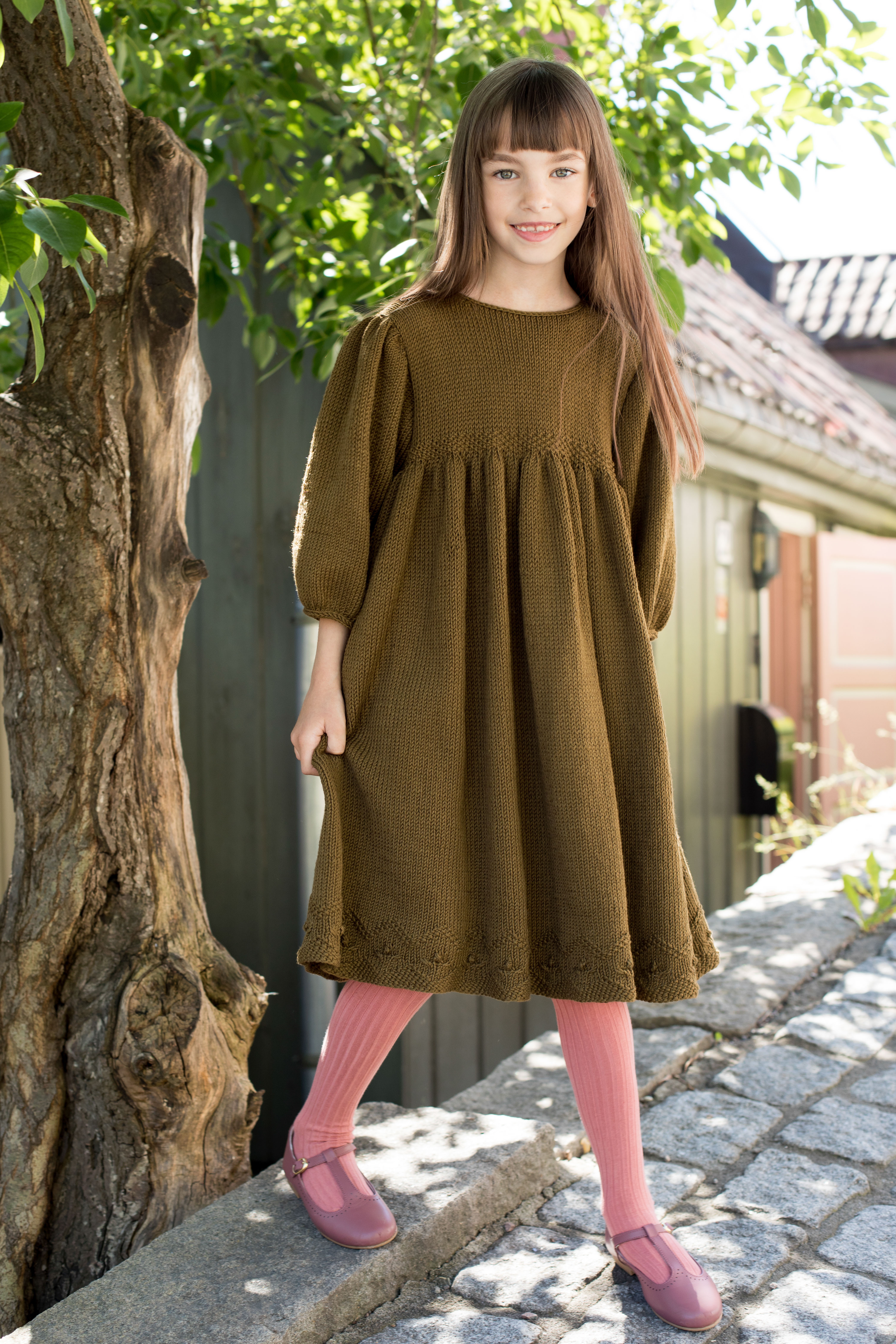 255 417 03 DG Vilja kjole skogsgrønn 1