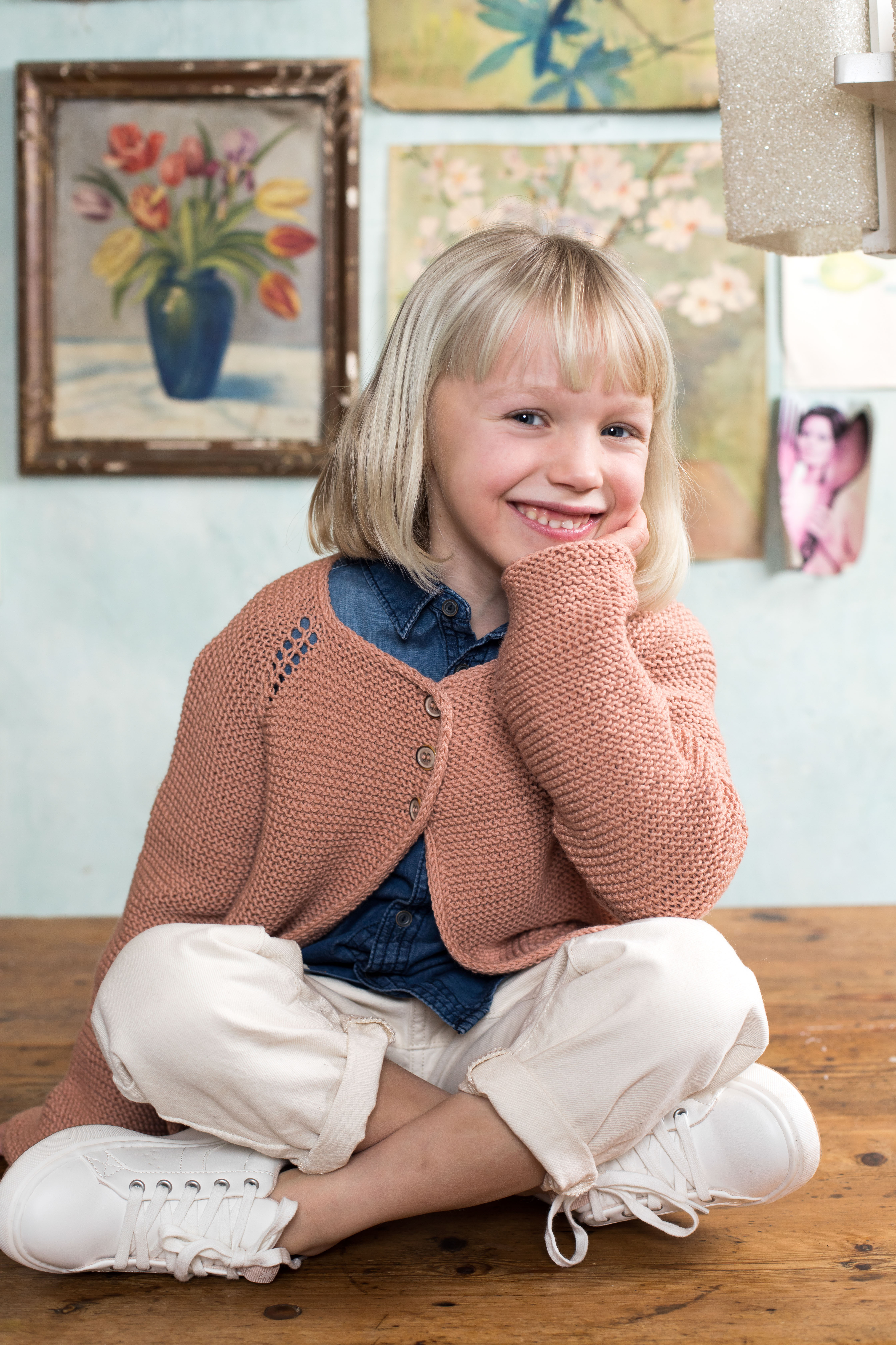 255 417 08 DG Lykkeliten Rille Jakke Pudderrosa 01