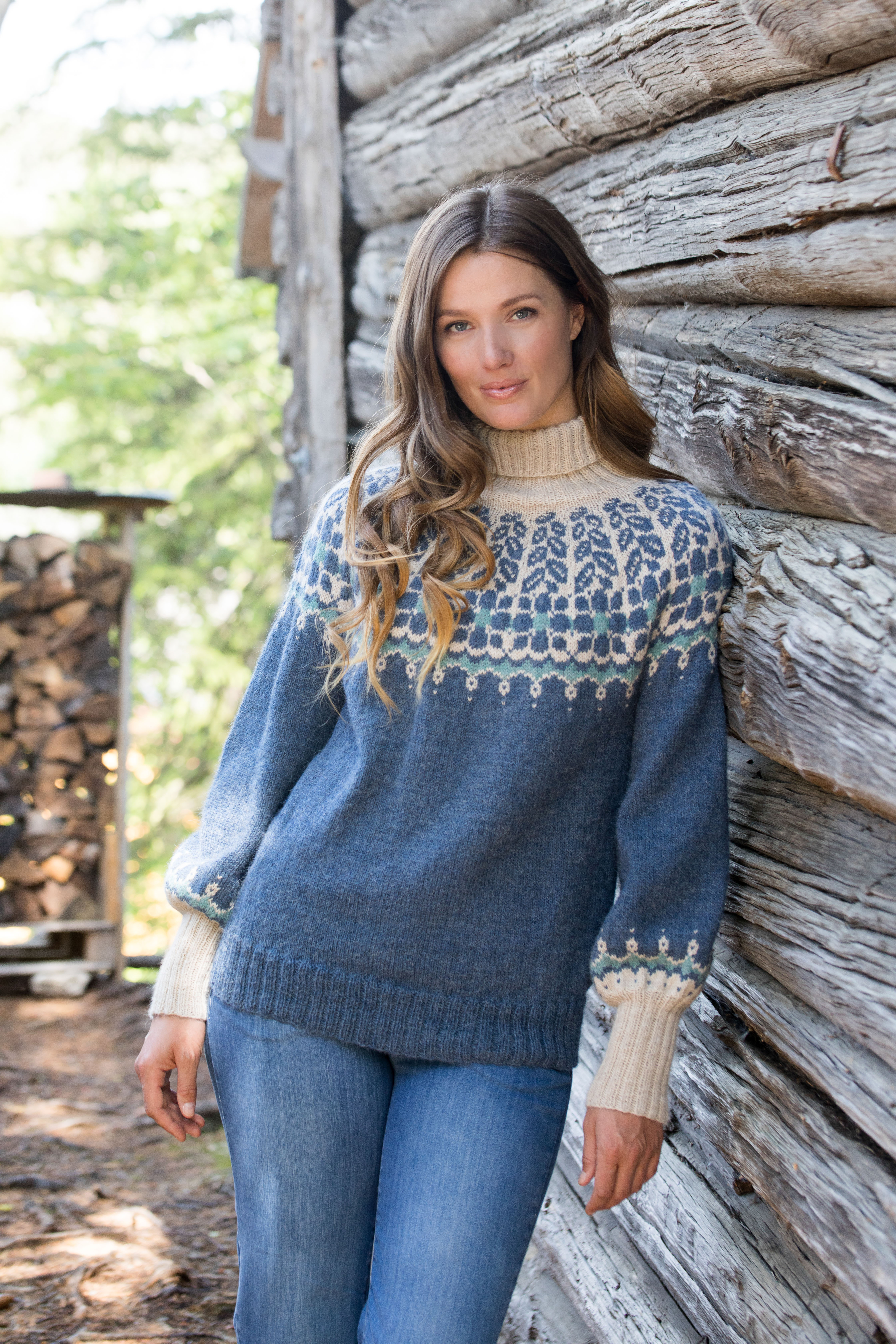 255 418 06 DG Isrose Genser Denim