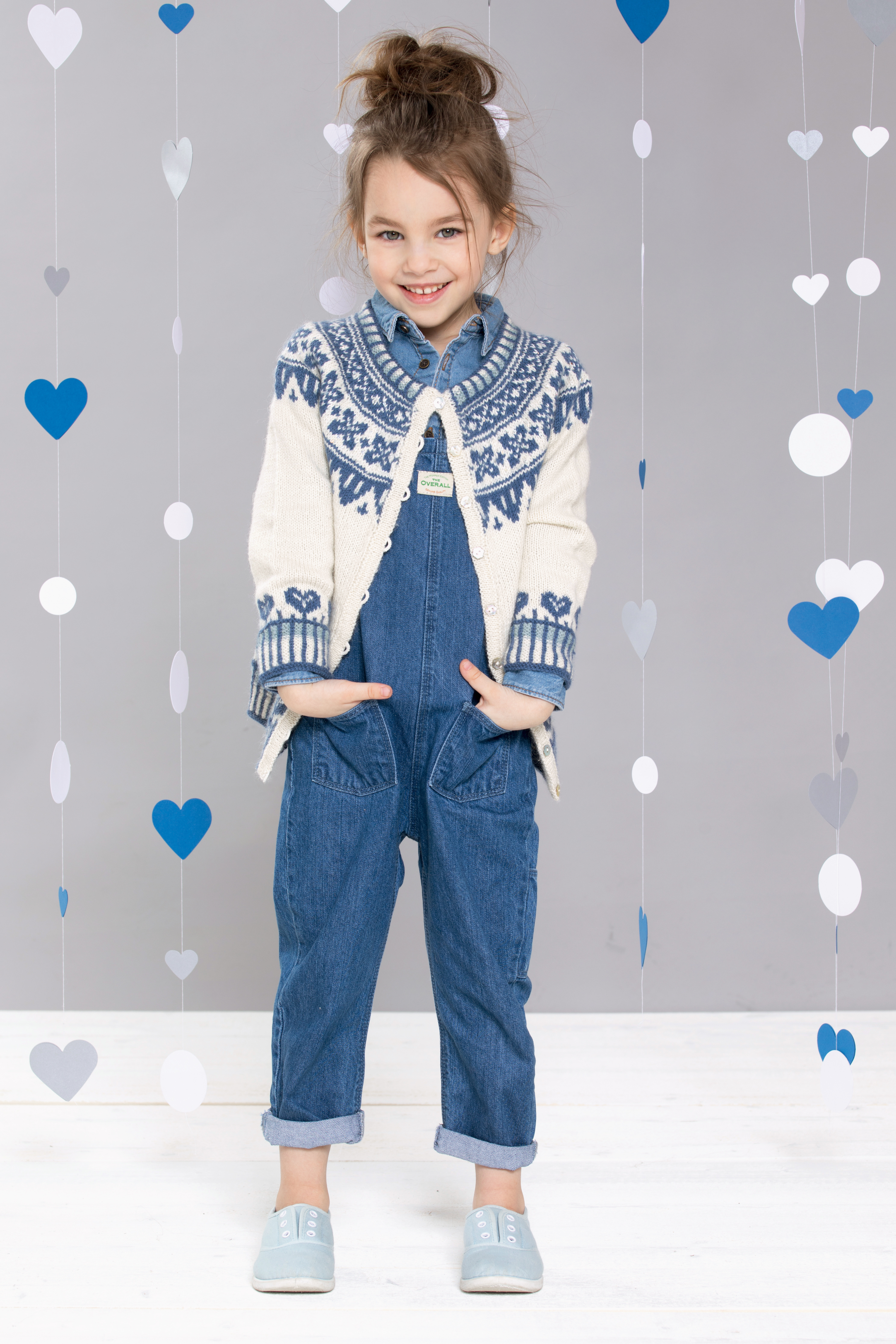 355 57 03 DSA Vinterhjerter Jakke Natur barn 05