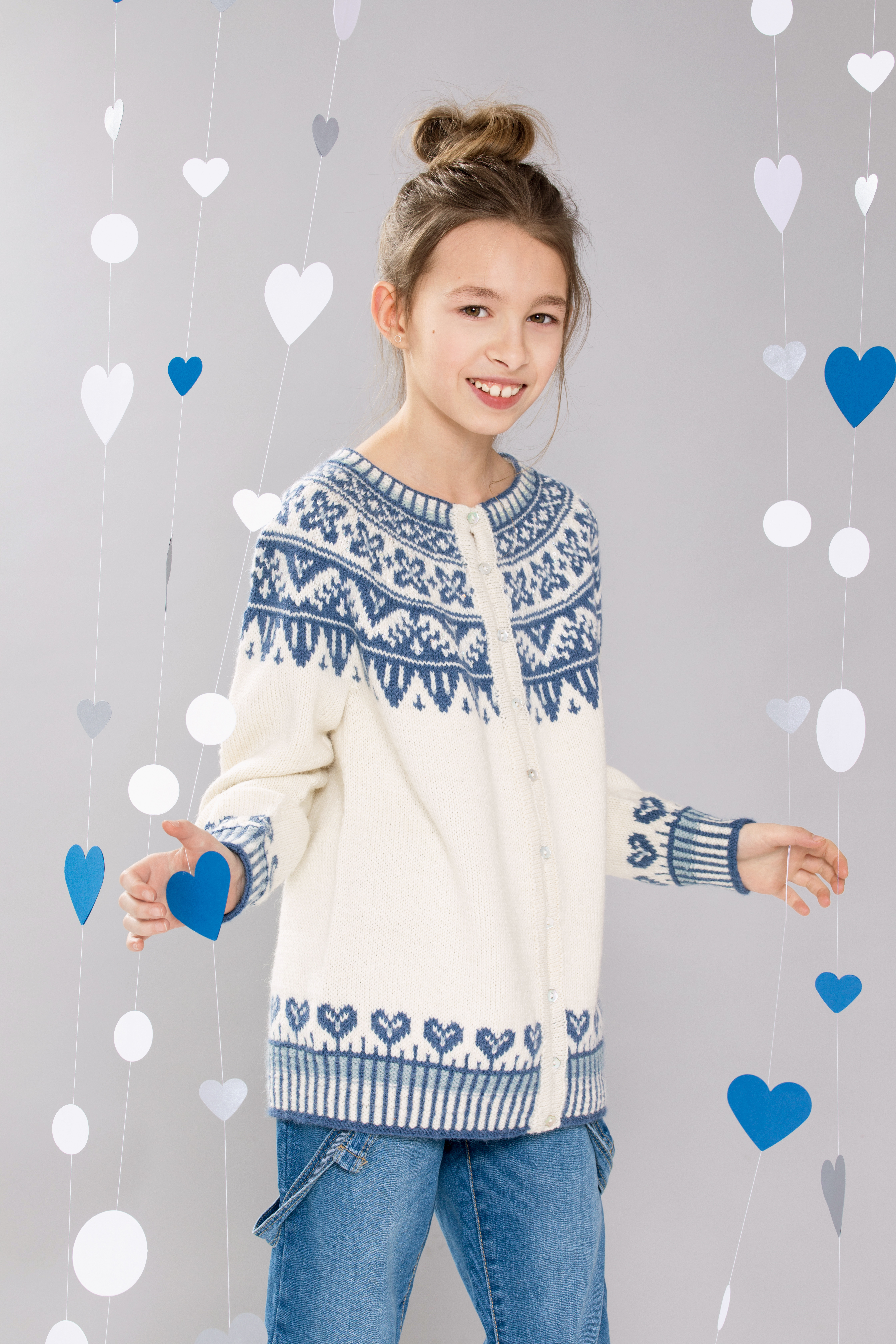 355 57 04 DSA Vinterhjerter Jakke Natur Barn 02